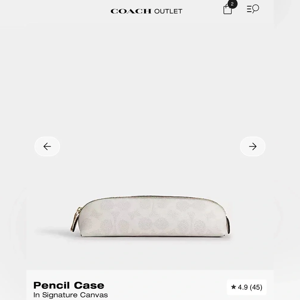 Coach Notebook & Pencil case in Chalk / White - Picture 13 of 15